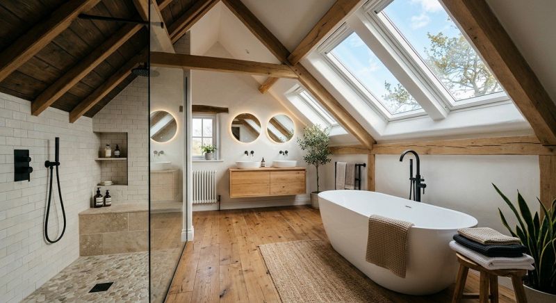 Attic Bathroom Remodeling in New Haven County, CT